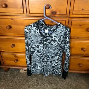 Long sleeve black top